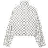 Giacca a pois Giacche da donna Mezza stagione Manica lunga oversize Capo esterno Aviatore Taglie forti Con zip Corto Cappotti