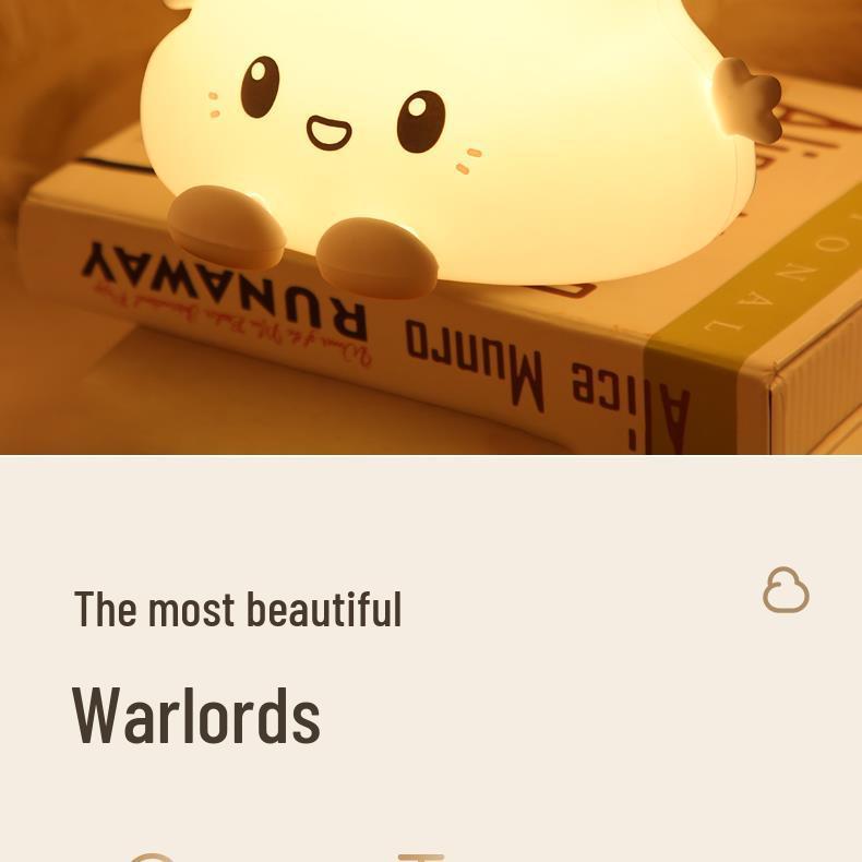 Silicone Cloud Tap Night Light - Ambient Bedside Lamp