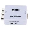 Mini AV2VGA Video Converter Convertor Box AV RCA CVBS To VGA Video Converter Conversor with 3.5mm Audio To PC HDTV