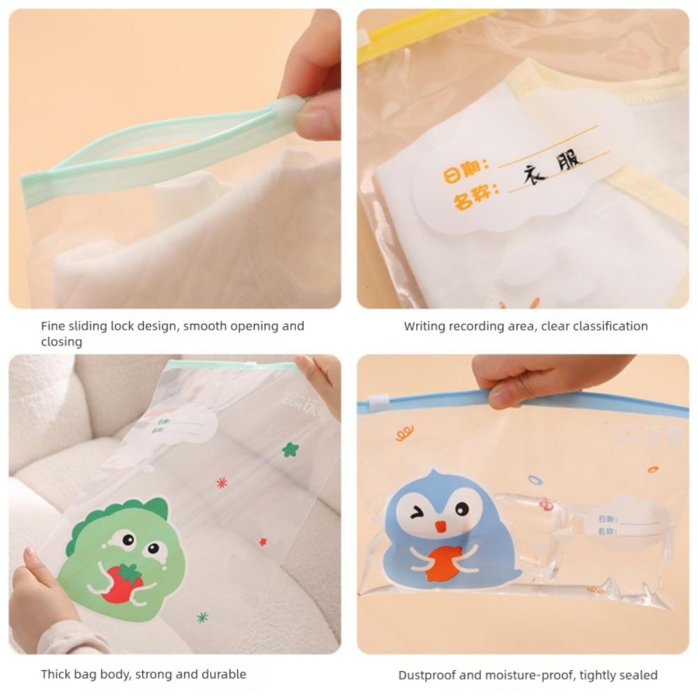 5 buc sac de depozitare cu desene animate, sac de ambalare impermeabil, geantă portabilă cu fermoar, geantă pentru exterior