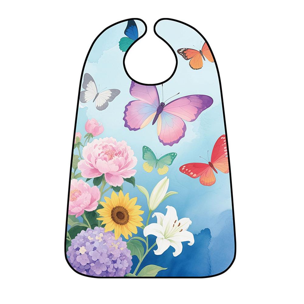 Washable Adult Bib Waterproof Elderly Care Bib Adult Care Clothing Protector  Meal Assistance