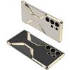 Electroplate Leather Galaxy S25 Ultra Phone Case for Samsung Galaxy S25 Ultra  Plating Plastic Hard Shell Protective Back Cover
