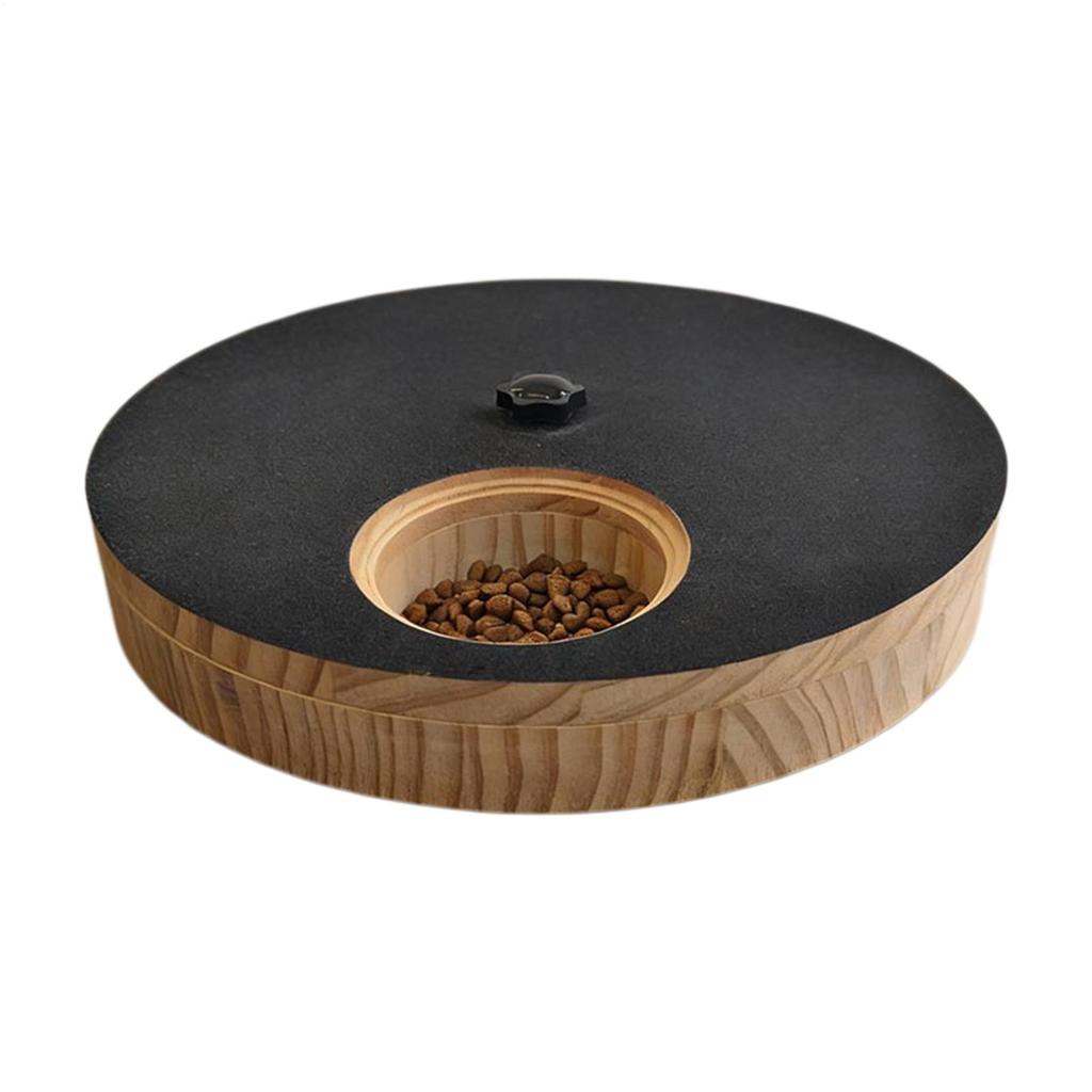 Round Wooden Dog Scratching Post,Cat Scratching Post, Nail Trimmer, Portable Scratching Toy with Built-in Treat Box,pet Supplies