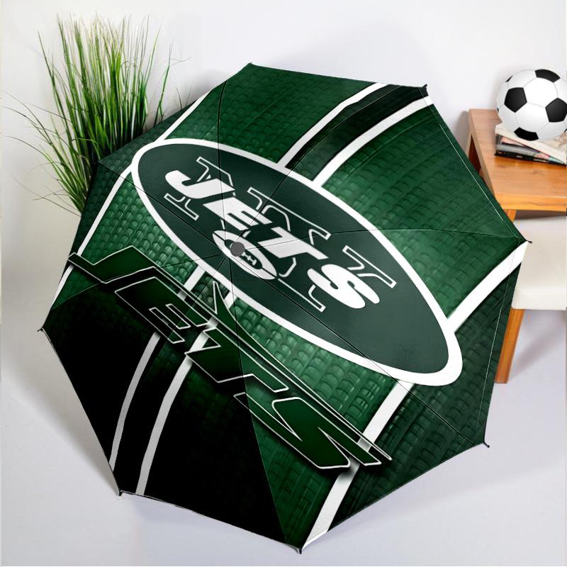 New York Football Logo Umbrella 8-Frame for Travel, Camping, Casual Lightweight Portable Umbrella, Essential for Every Family Holidays Gift