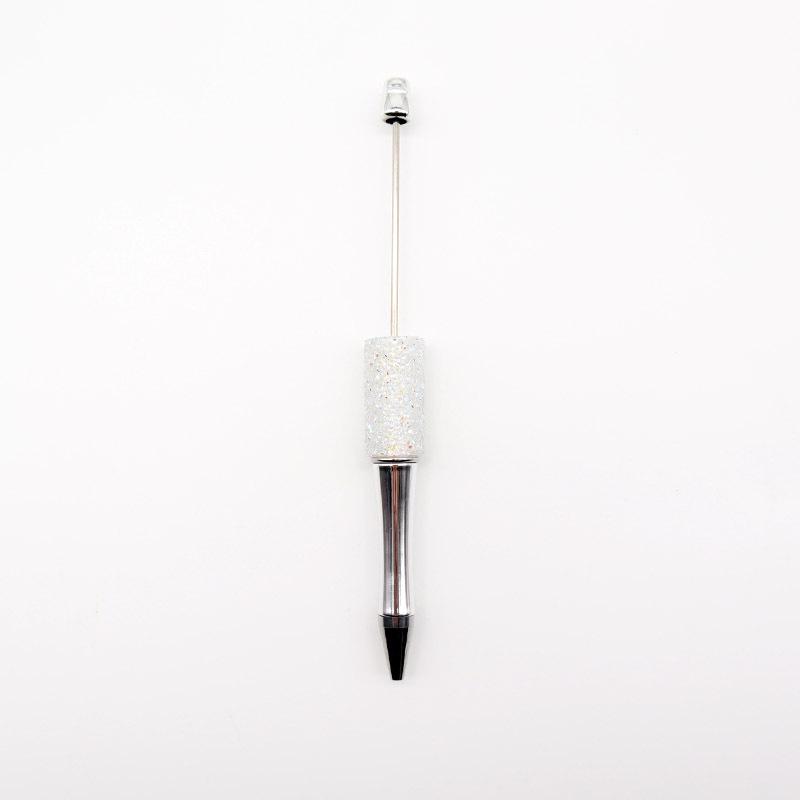 DIY Starry Sky Sugar Diamond Beaded Pen Handmade Sugar Diamond Advertising Promotion Beadable Ballpoint Pens Stationery белый
