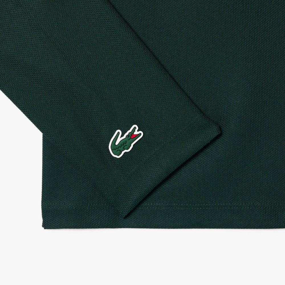 Lacoste Women's Graphic Point Semi High-Neck Long-Sleeve T-shirt TF2765-54NYZP