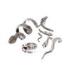 Exaggerated Snake Ring Four-piece Set Inlaid Old Animal Ring Set