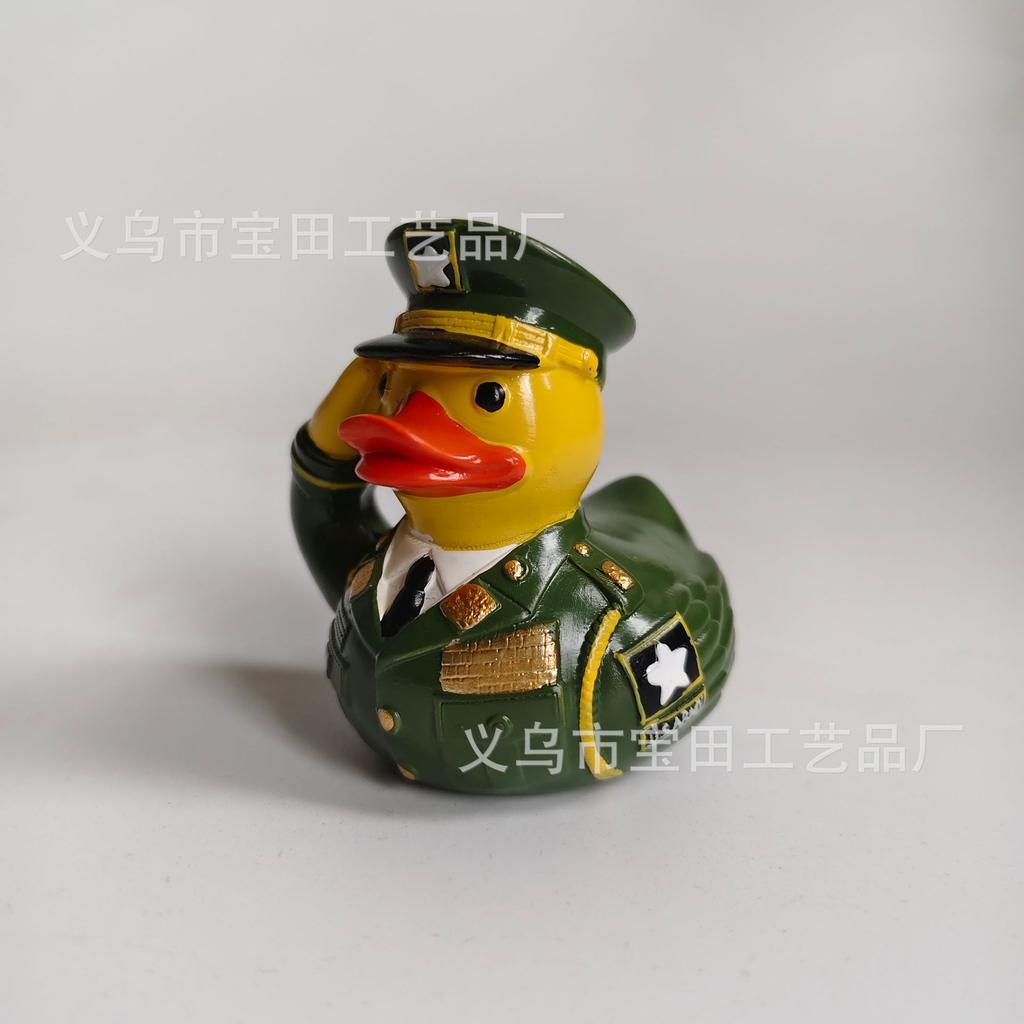 Neue Veteranen-Tribut-Ente Kreative Heimharzstatue Ornament