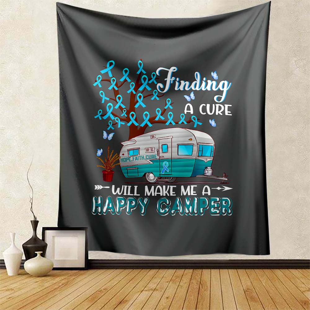 Camping Tapestry Camper Outing Accessories Fun Kids Room Club Man Cave Home Bedroom Wall Decor Backdrop