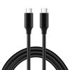 0.5m Black USB Type-C To Type-C Cable with High-Speed Data Transfer & 5A Fast Charging for Printers 1.8m Length