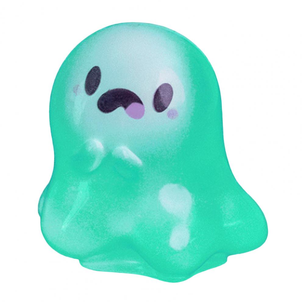 Halloween Mini Geisterfiguren mit Box Miniatur Leuchtende Geisterfigur Leuchtendes Winziges Geisterspielzeug für Heimparty-Dekoration
