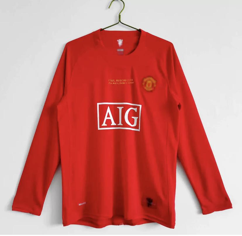 Retro Football Jersey Old Collection Club Manchester United, Real Madrid AC Short-sleeved Long-sleeved Football Uniform Can Be Printed