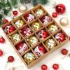 16pcs/set Plastic Gift Ball Colorful Decorative Balls Set Christmas Ball New Year