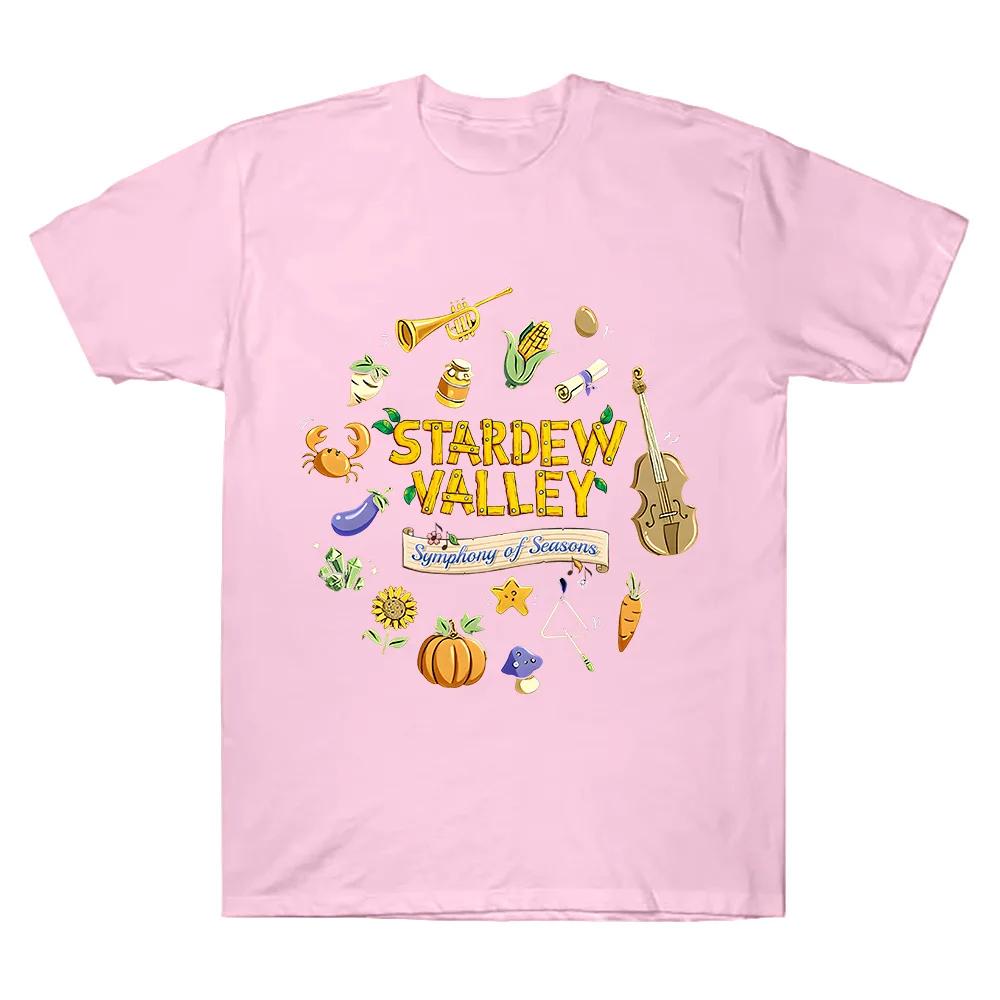 Symphony of Seasons Tour T-Shirt Stardew Valley T Shirt Gamer Lover Cotton Short Sleeve Tshirt Women Men Cotton Clothing