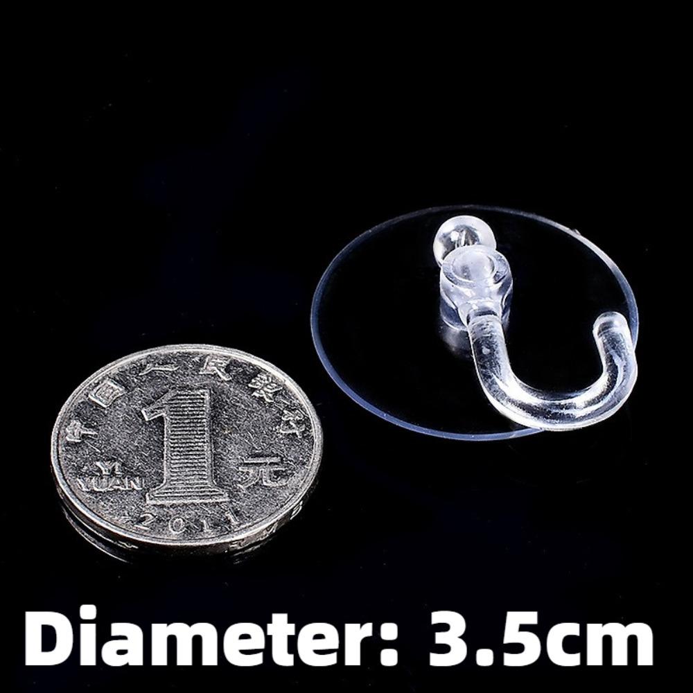 25/35/45/60mm Pilzkopf-Saugnapf PVC Aquarien Transparentes Glas-Saugnapf Saugnapfhaken Starker Saugnapfhaken Handtuchhalter