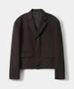 Trip Le Sens Custom 3B Crop Blazer_Grey