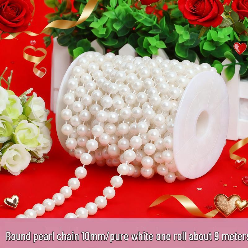 Wedding Decor: Imitation Pearl Bead String Curtain