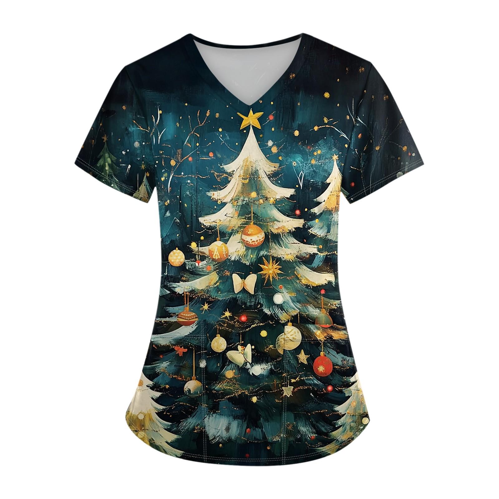 

Женский топ с карманом и коротким рукавом с крестом и V-образным вырезом XXXXL тёмно-синий