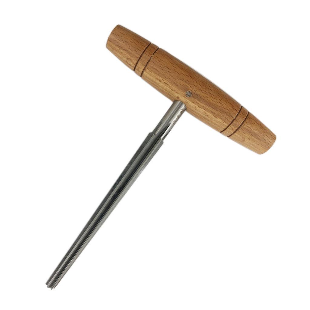 Practical Luthier Repair Tool Violin Peg Hole Reamer for W/ Taper Wood Handle for 3/4 4/4 Violin Making Tool Stainless S