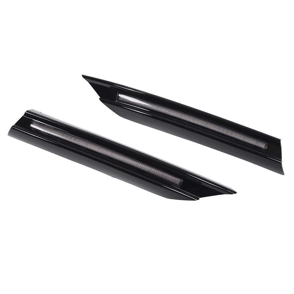 LED Running Lights Front Bumper Side Splitter Air Vent Daytime Running Light Replacement for Benz C‑Class W206