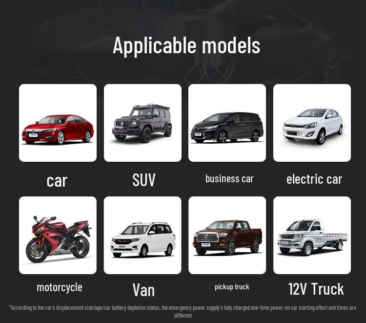 High-Capacity Air Pump & Car Emergency Jump Starter Power Bank