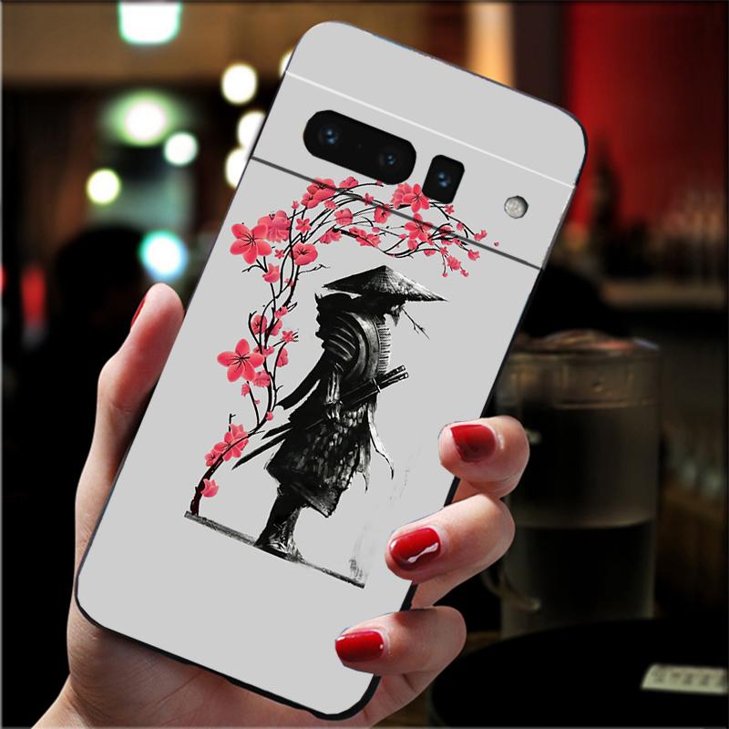 Phone Case For Google Pixel 10 9 Pro XL 9A 8 7 6 Pro Pixel 8A 7A 6A Pixel 8 7 6 5 Japanese samurai