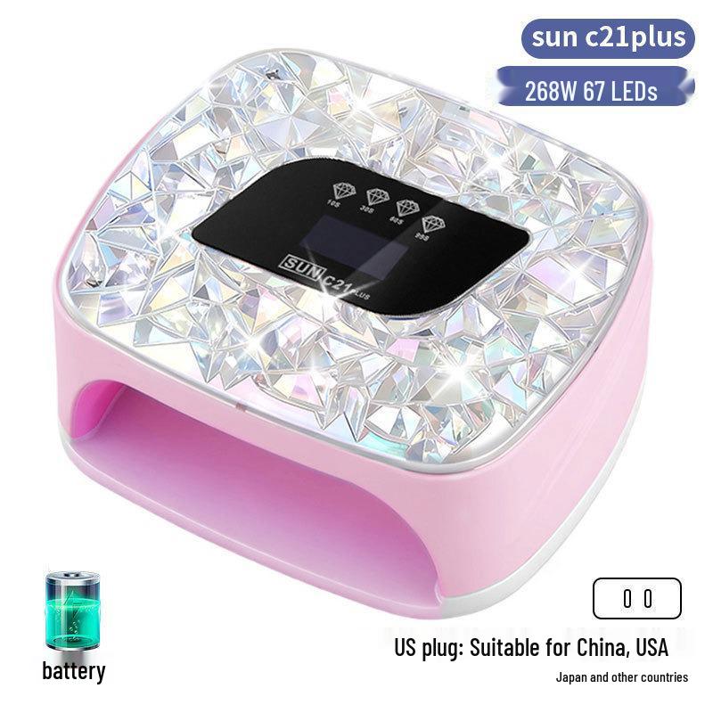 256W High Power UV/LED Dual Light Nail Curing Lamp