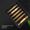 6pcs Ti Plated Broken Screw Remover HSS 4341 Stripped Screw Removal Tool  For Stripped Bolts