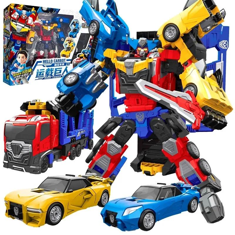 3-in-1 Hello Carbot Giant Loader Transforming Action Figure Deformation Robot Car Toy