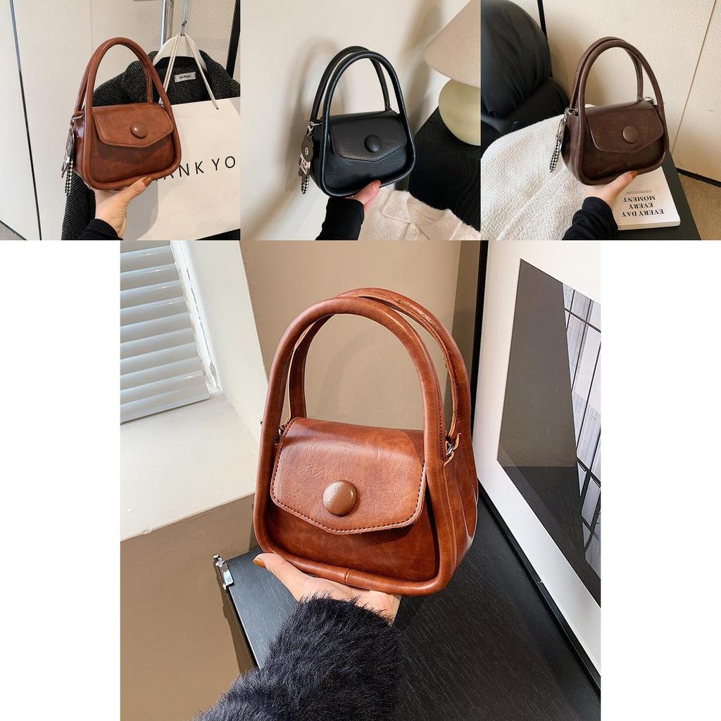 Vintage Style Tote Bag Female 2023 New Seasonal Small Shoulder Bag For Commuting