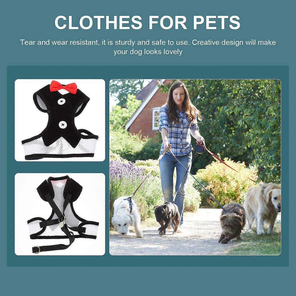 Dog Harness Leash Puppy Traction Harness for Pet Walking 3Sets