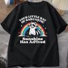Funny Sassy Sarcastic Raccoon Printed T Shirt Women Men Fashion Casual Summer Loose T Shirts Tops Couple Clothes