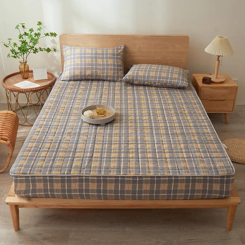 Waterproof Mattress Protector, Fitted Sheet Waterproof Mattress Cover, Breathable & Noiseless Mattress Pad, With Deep Pocket