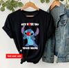 Personalised Red Nose Day Lilo And Stitch T ShirtCustom Name Funny Cartoon Tee