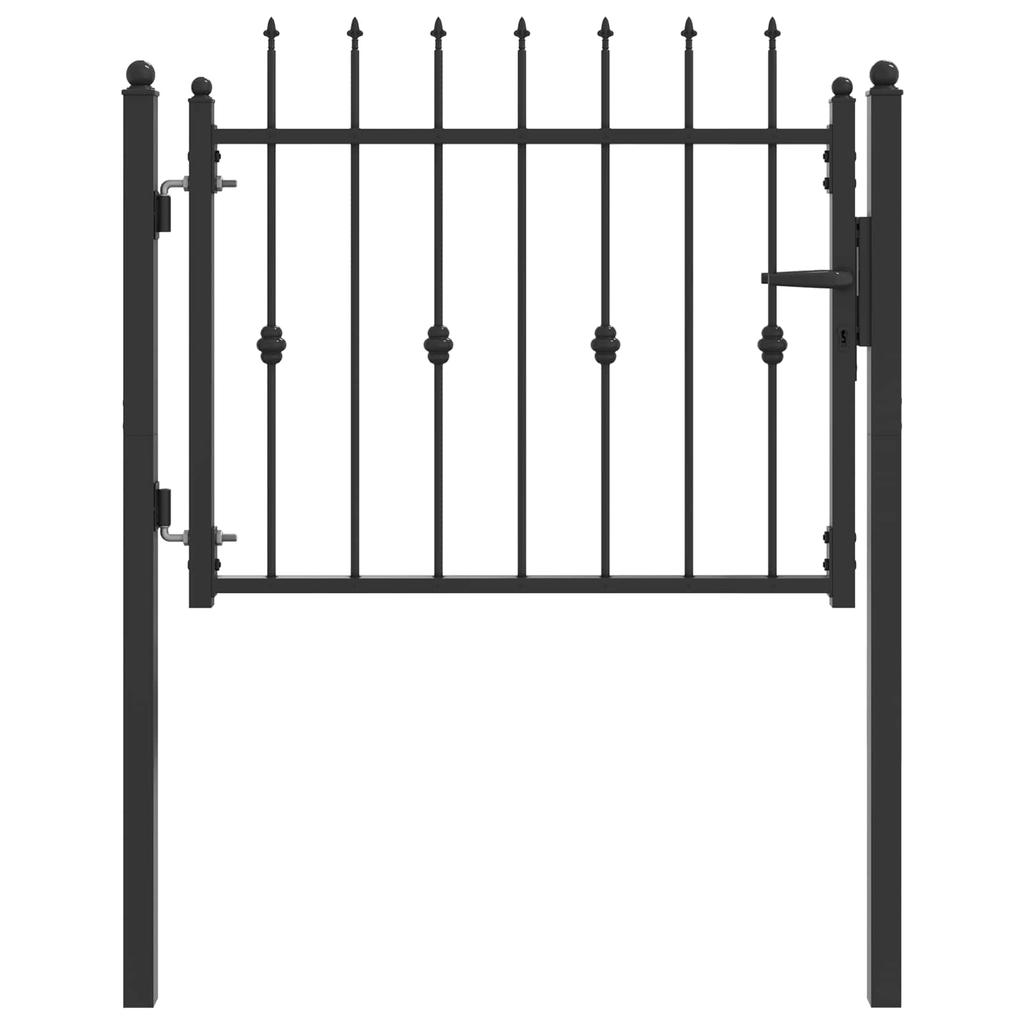 Zauntor HORST 100 X 75 Cm Metal Black Lockable