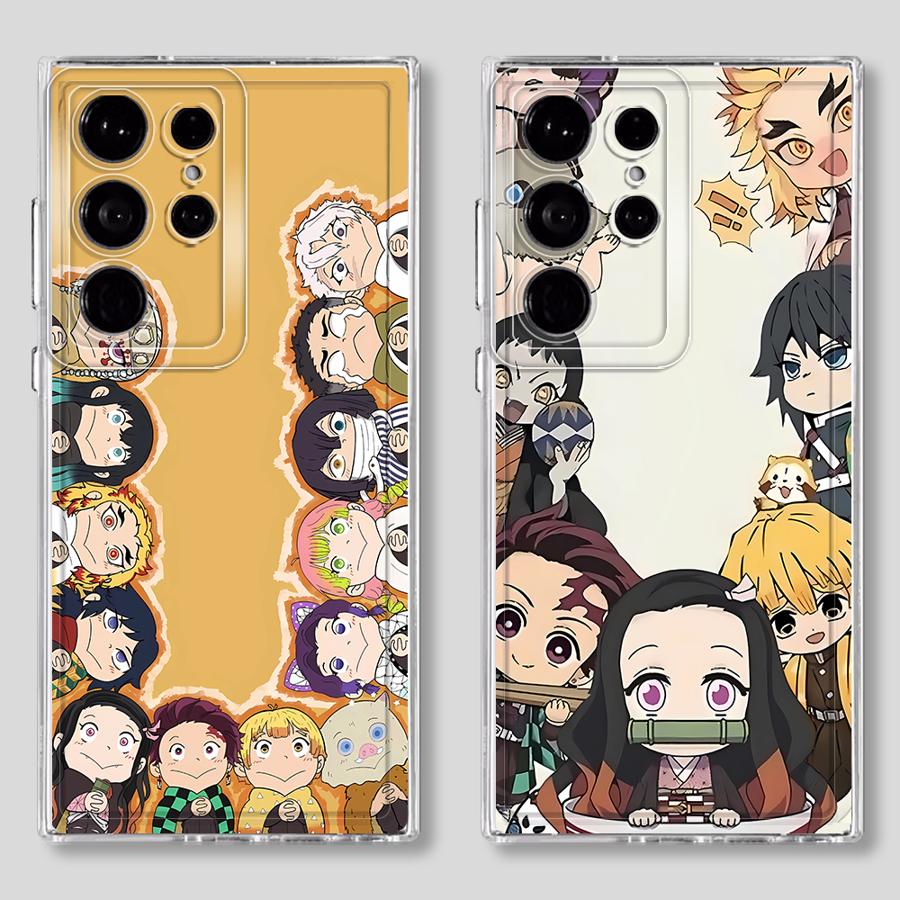 D-Demon S-Slayer Cute Case for Samsung Galaxy S26 S22 FE S23 Ultra S20 Plus Note 20 Ultra 10 S21 S25 Edge S24 Phone Cover
