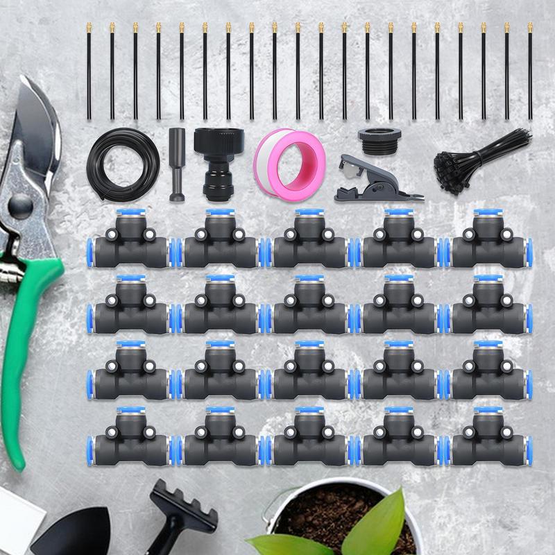 Garden Irrigation Auto Sprinkler Watering Kit 360 Degree Blendable Misting Irrigation System For Lawn Greenhouse Patio Outdoor