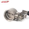 Universal Motorcycle Exhaust Pipe Valve with Manual Opening and Slant Mouth Design for Sports Cars