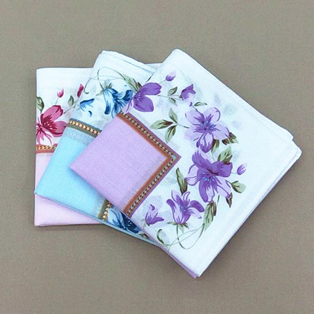 Square Pocket Handkerchiefs Women Cotton Vintage Hankies Bridal Handkerchief Soft Cotton Washable Towel Will Bit Softest
