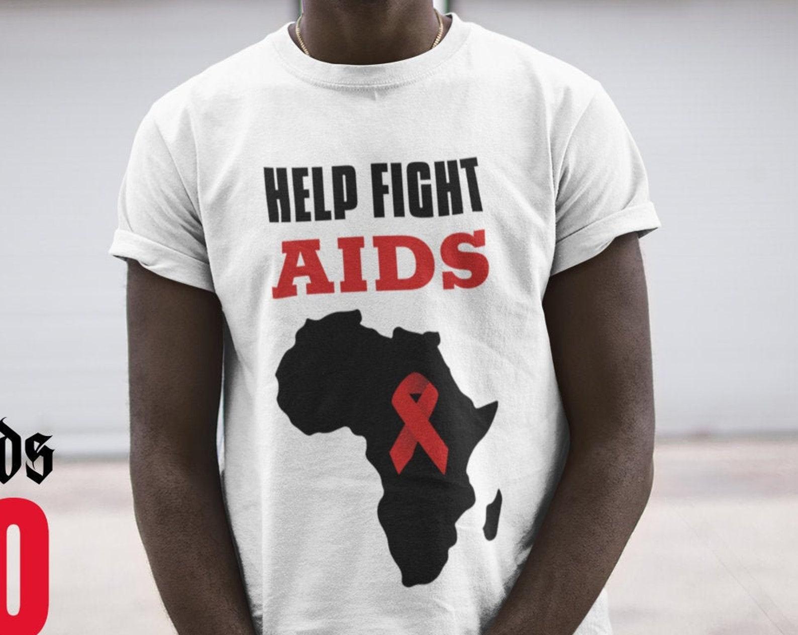World AIDS Day T-Shirt: Help Fight AIDS Awareness S