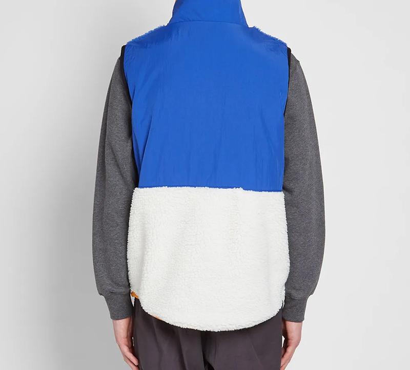 Nike Vests Men's Blue Stand Collar Thickened And Fleece Lined Other CD3142-480