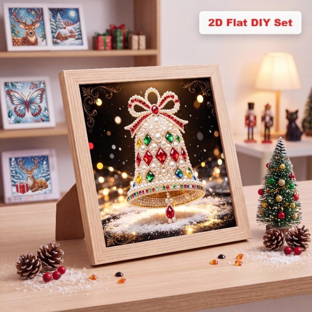 Delicate DIY Pearl Painting Kit 2D Flat Christmas Ornament  Porch Decoration