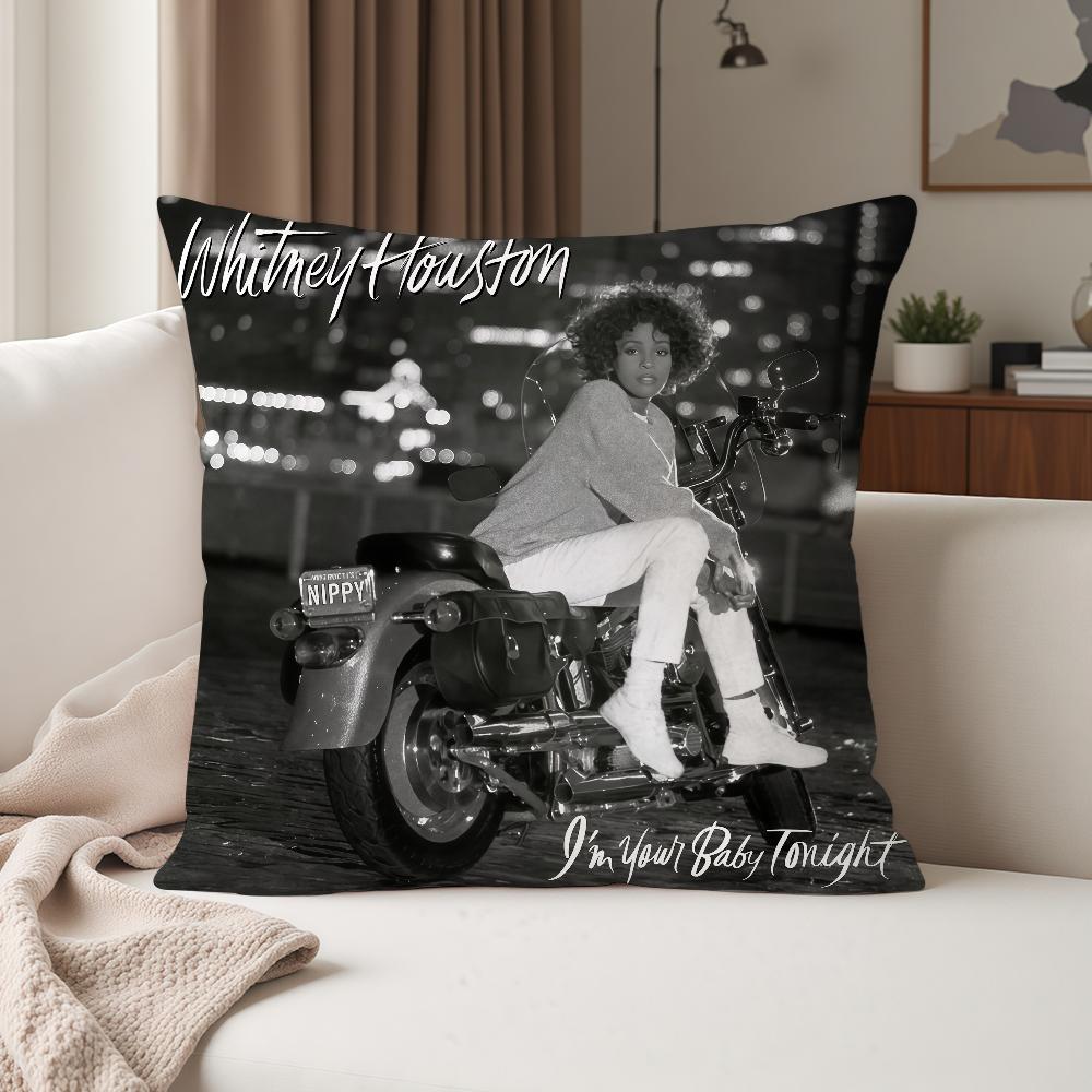 Singer Wwhitney Houston Pillow Case Suitable For Bedrooms Living Rooms Cars Home Decoration