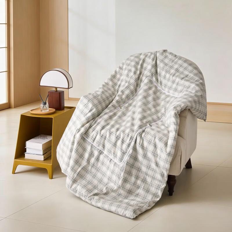 Playboy All-Cotton Multifunctional Pillow Blanket 100% хлопок