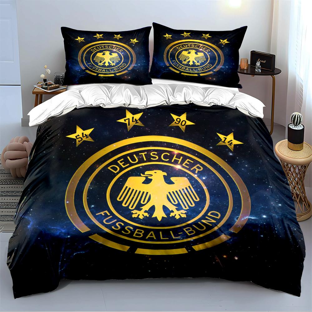 FCB Logo Bedding Set Bedding Duvet Cover Set Duvet Cover Pillowcases Home Decor (1 * Duvet Cover 2 * Pillowcases, without duvet insert)