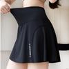 Big Size High Waist Skirt Women Stretchy Slim Shorts Prevent Light Leakage Workout Cycling Quick Dry Pleated Skirt Summer