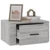 Wall Mounted Nightstand Gray Sonoma 50 x 36 x 25 cm