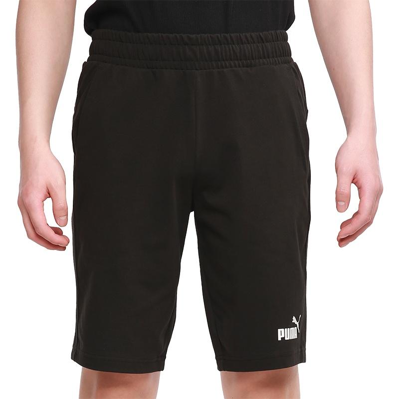 Puma Essentials Short 12" Cotton 'Black White' Men's 588722-01