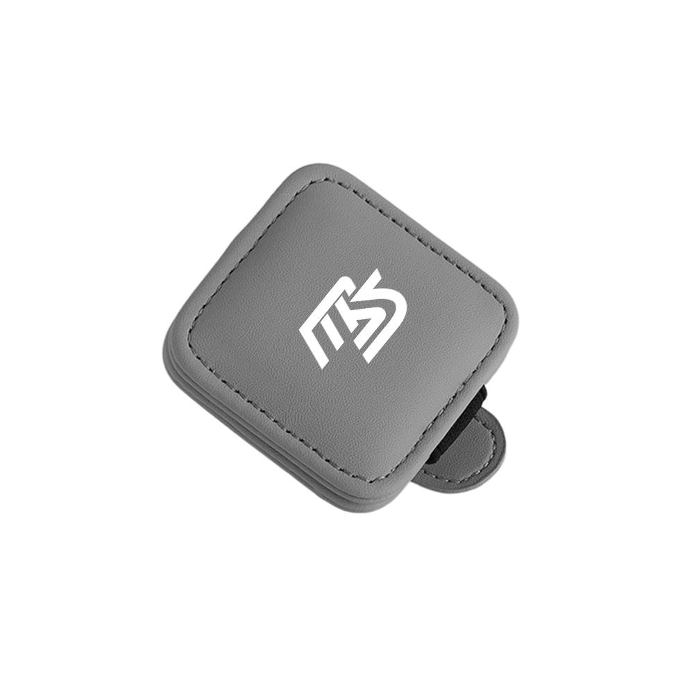 Magnetic Leather Car Eyeglass Hanger Clip Sunglasses Ticke Holder Multi-Function For Mazda 2 3 5 6 7 323 626 RX7 RX8 MX3 MX5 MS