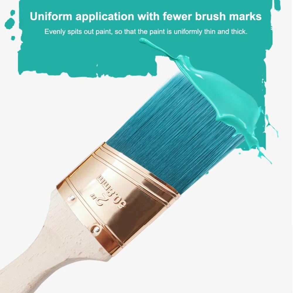 Fewer Brush Marks Soft Bristle Brush 2 Inch Wall Brushing Tools Firm Paint Brush  Painting